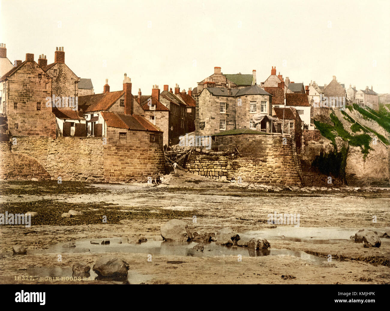 Robin Hood's Bay, Whitby, Yorkshire, England, ca. 1895 Stock Photo Alamy