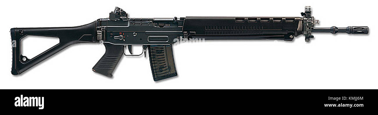 The Swiss Arms SG 550 is a Swiss-made assault rifle known for its ...