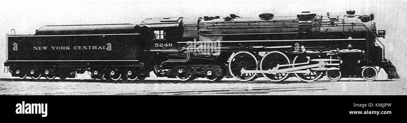 New York Central 4 6 4 Hudson Locomotive 5249 Cj Allen