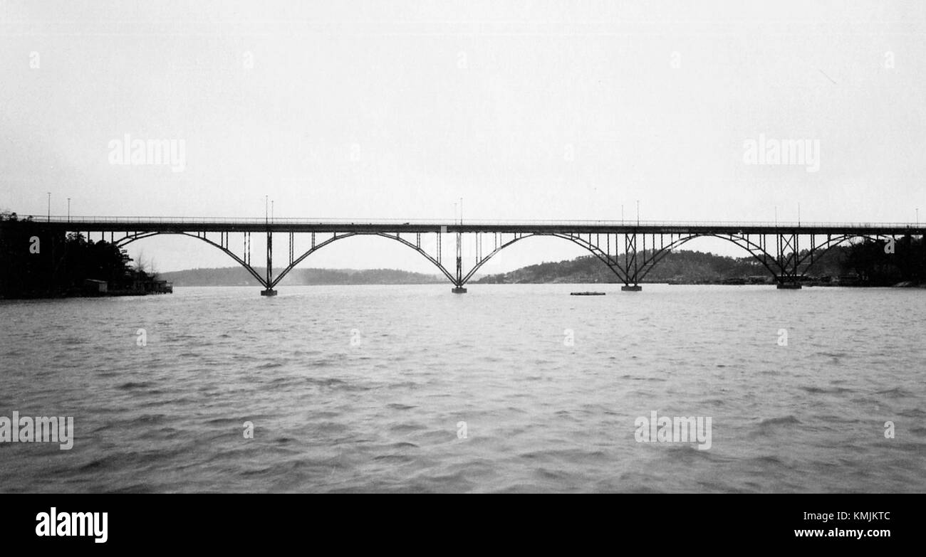 Essinge Bridge Stora Essingebron is a historic bridge in Stockholm, Sweden, built in ...