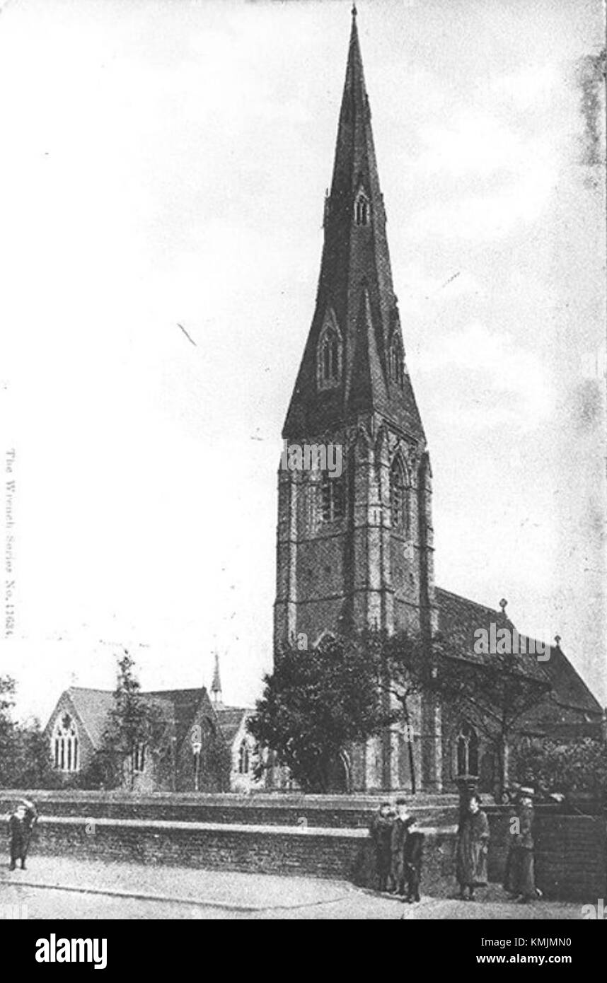St Matthew's Church, Edgeley 1900s Stock Photo Alamy