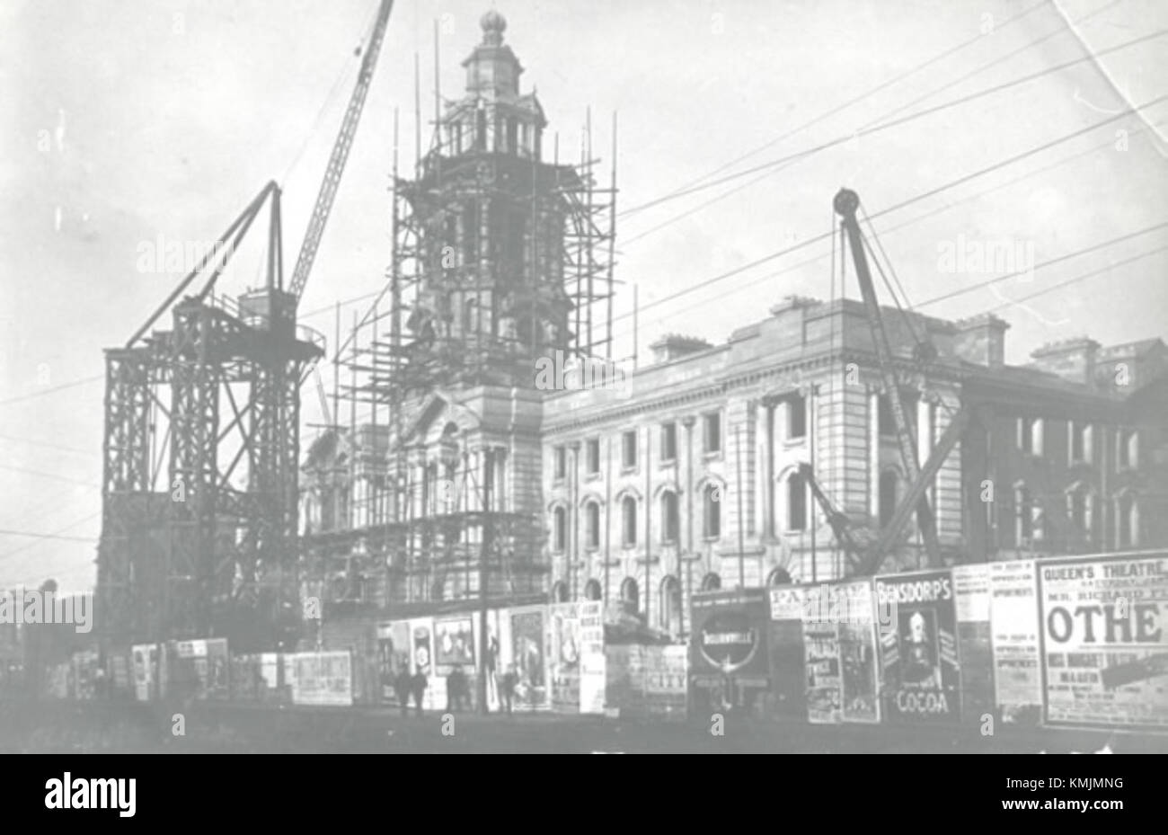 Stockport Town Hall under construction c.1907 Stock Photo