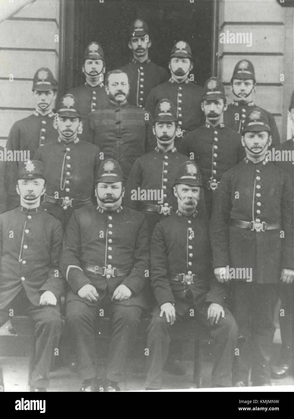 Stockport police station, Warren Street c.1901 Stock Photo