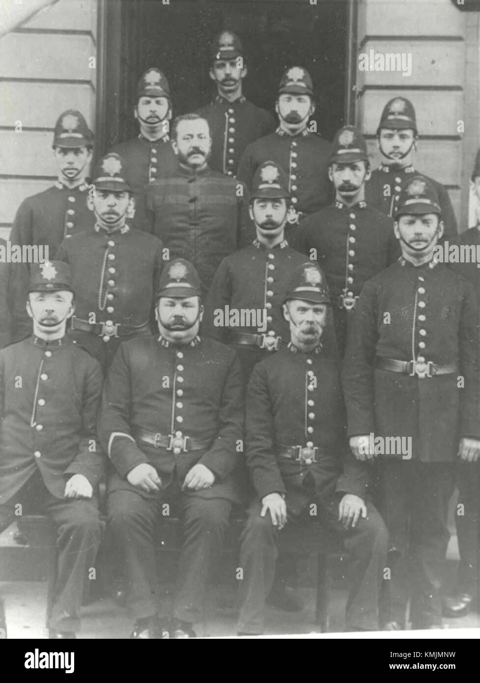 Stockport police station, Warren Street c.1901 Stock Photo Alamy