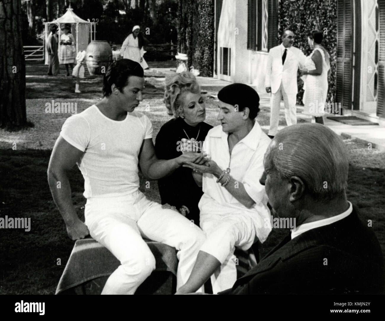 Movie still from the filming of Juliet of the Spirits, Italy 1965 Stock Photo