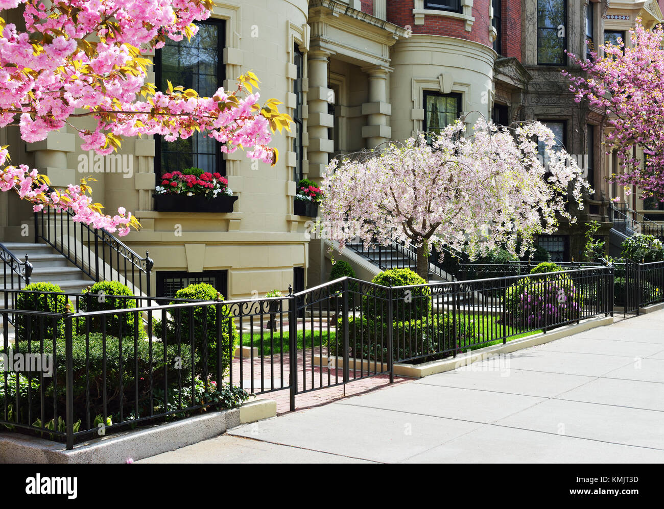 Spring in Back Bay, Boston Stock Photo Alamy
