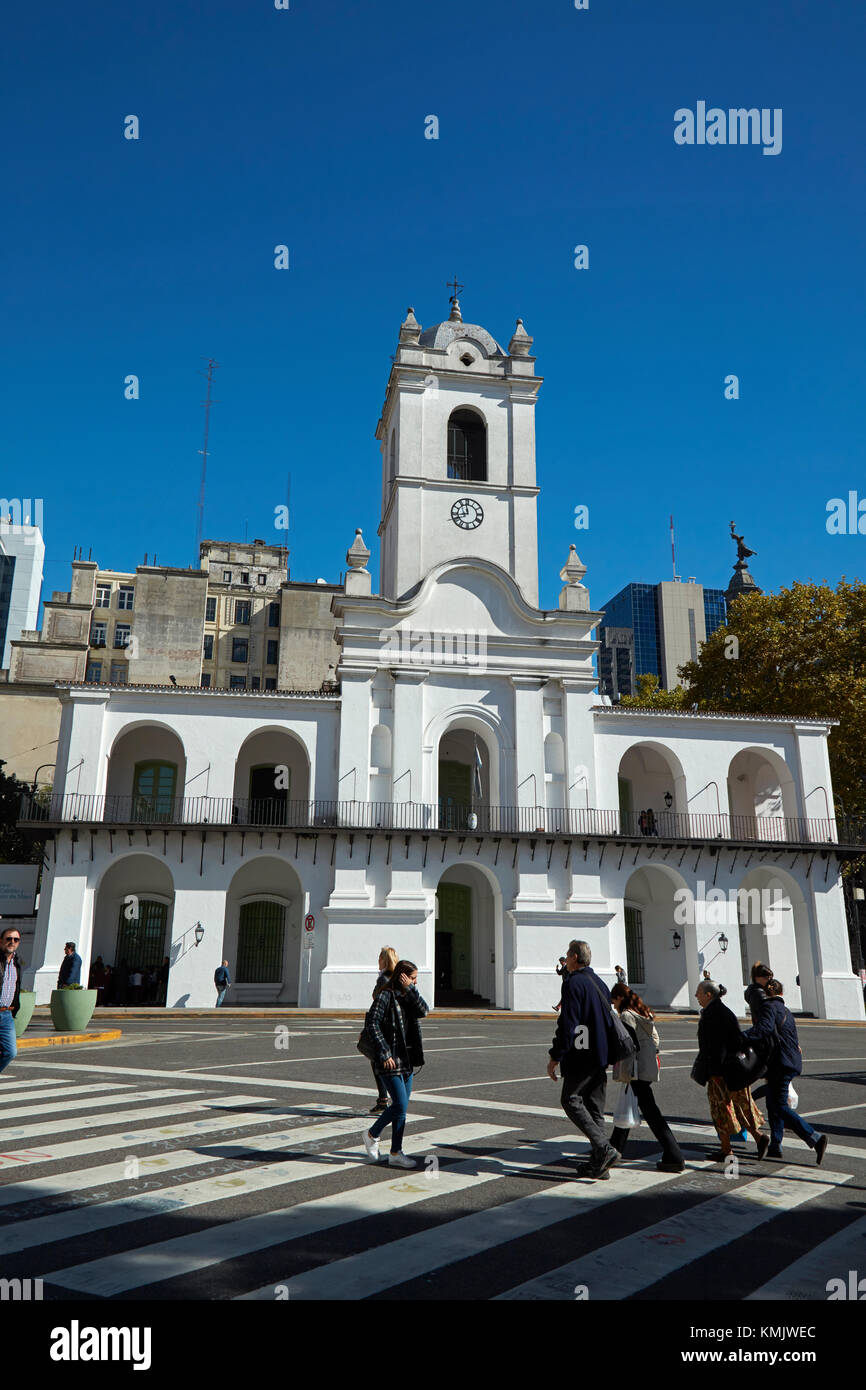 Buenos Aires Cabildo, Plaza de Mayo, Buenos Aires, Argentina, South America Stock Photo