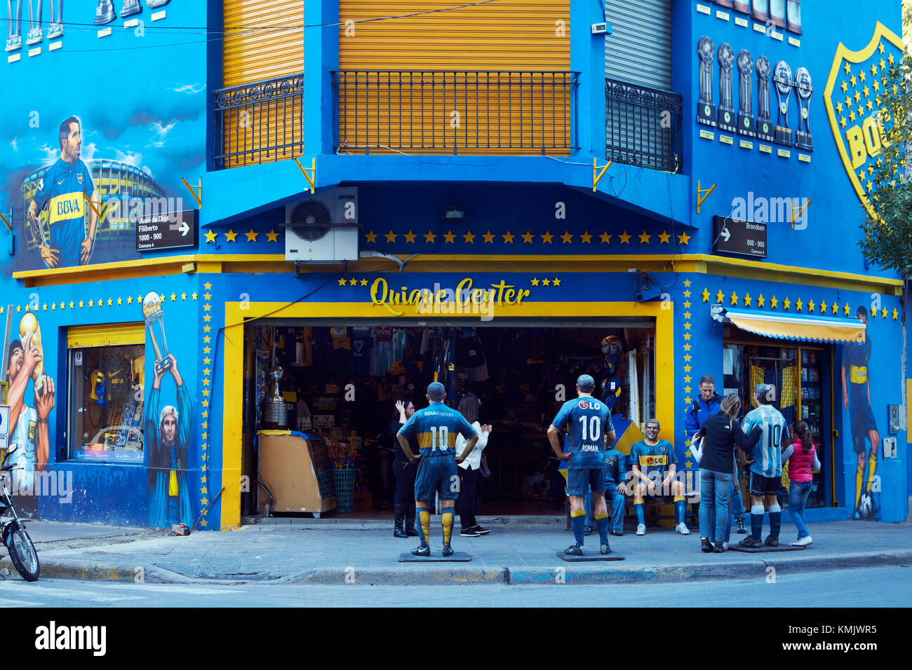 Boca Junior football shop, La Boca, Buenos Aires, Argentina, South America Stock Photo