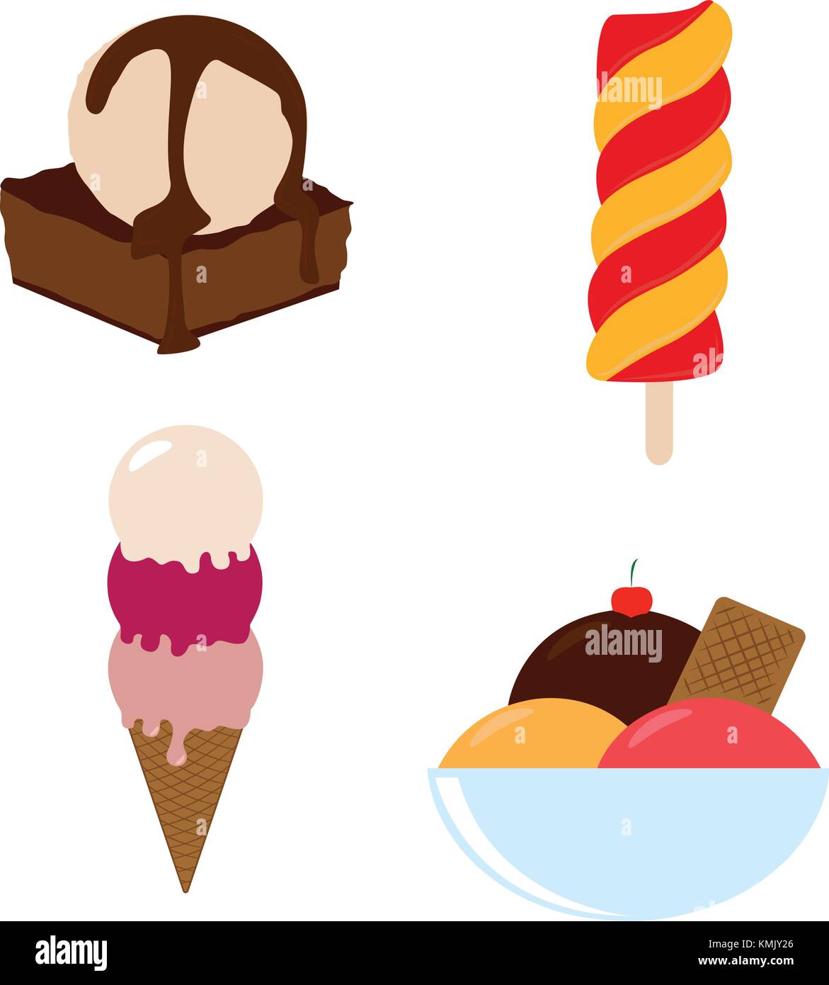 delicious ice cream Stock Vector Image & Art - Alamy