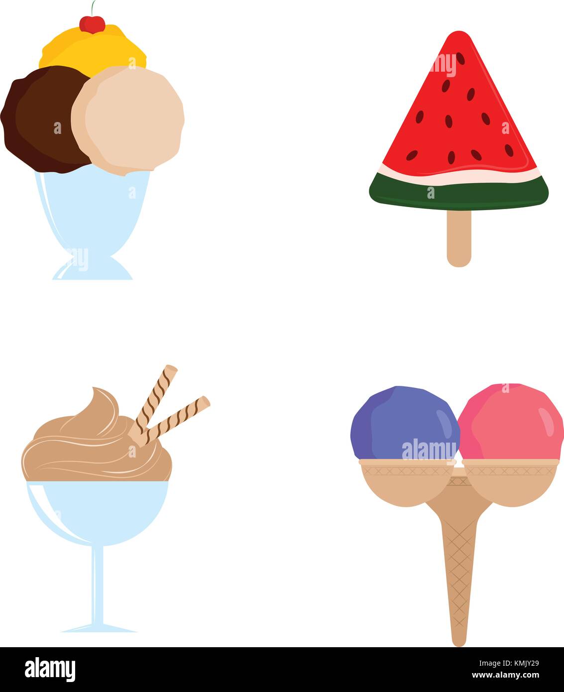 delicious ice cream Stock Vector Image & Art - Alamy