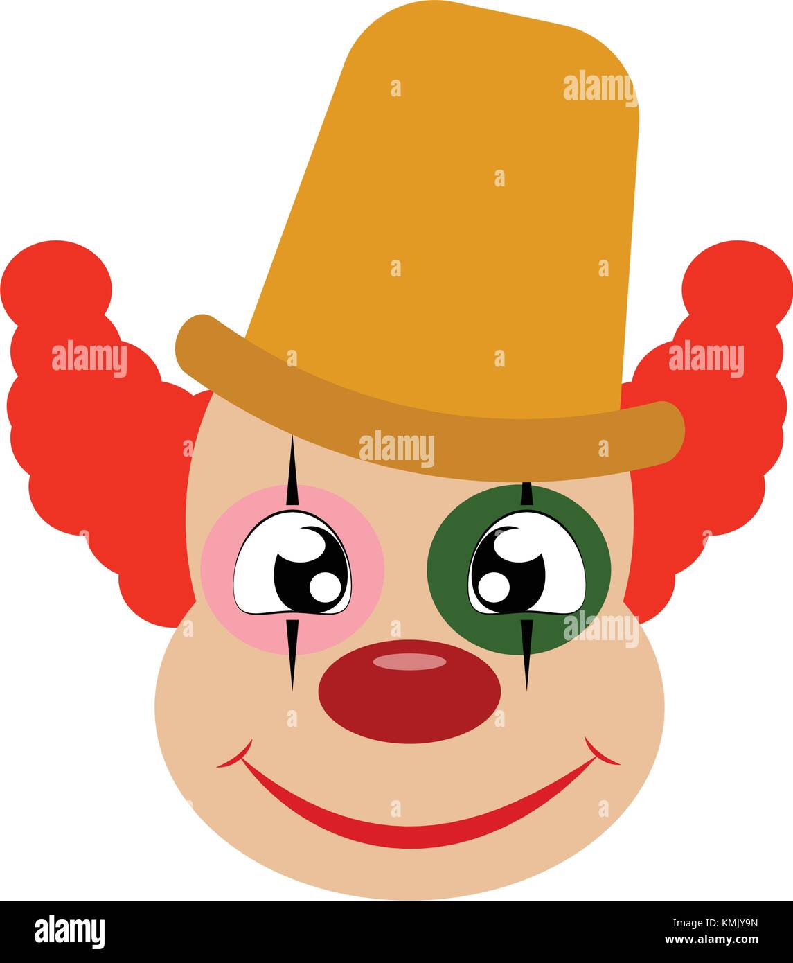 Funny cute Clown Stock Vector Image & Art - Alamy