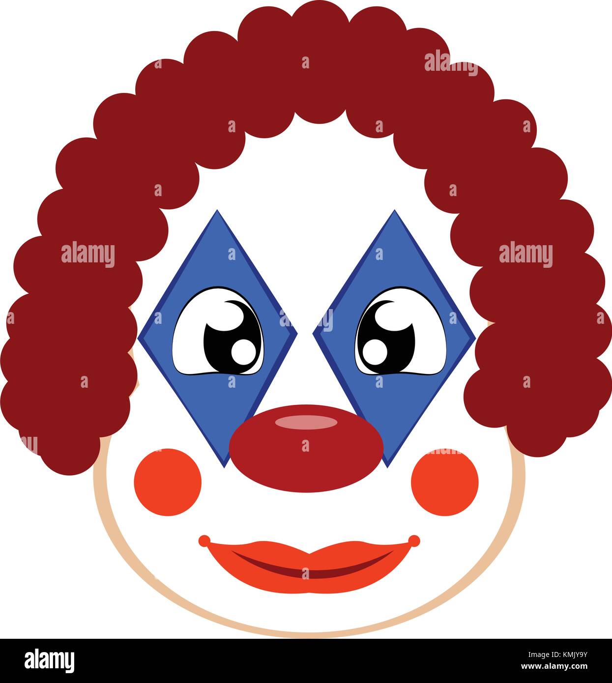 Funny cute Clown Stock Vector Image & Art - Alamy