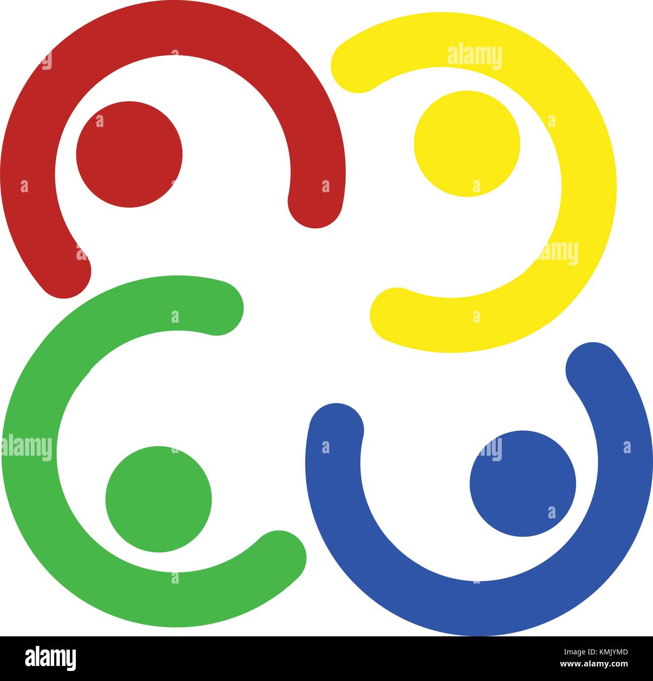 abstract group symbol Stock Vector Image & Art - Alamy