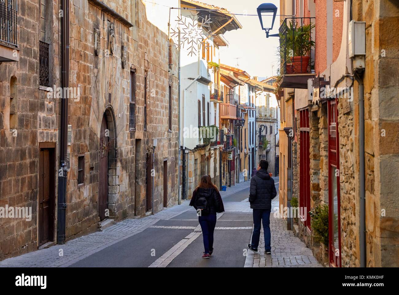 Medieval town, Segura, Gipuzkoa, Basque Country, Spain, Europe Stock