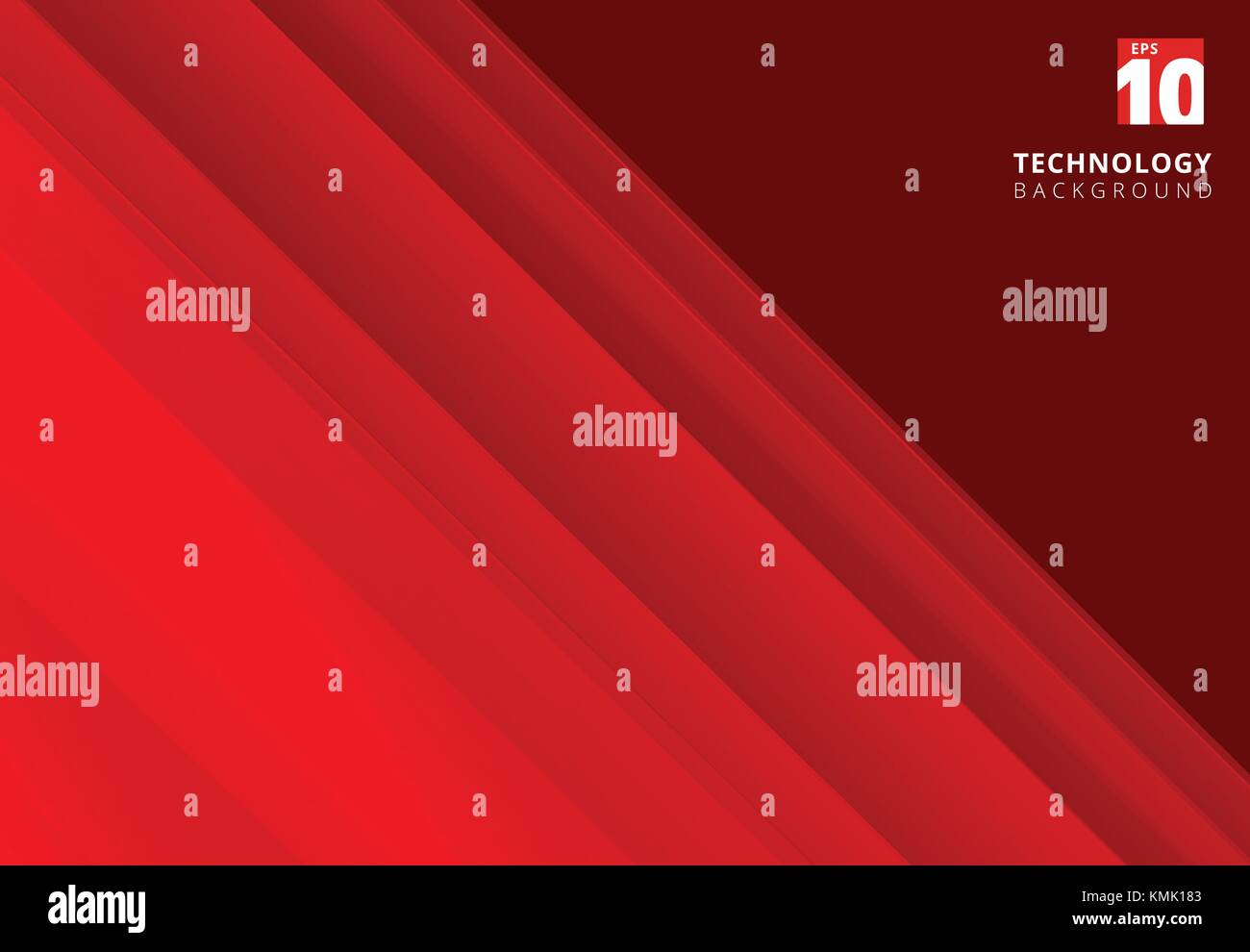 Abstract red image that depicts technology with overlapping diagonal ...