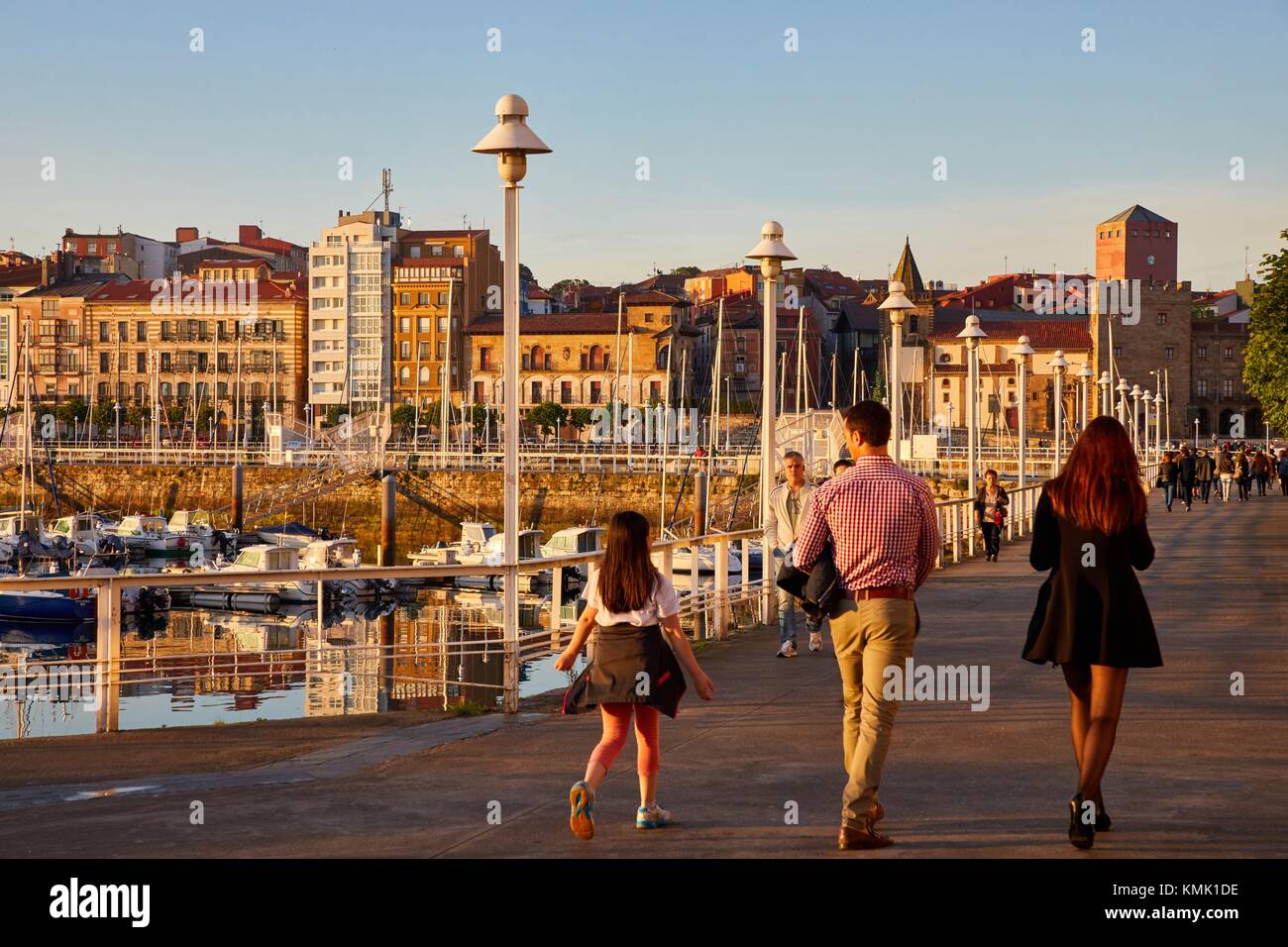 Port, Marina, Gijón, Asturias, Spain, Europe Stock Photo