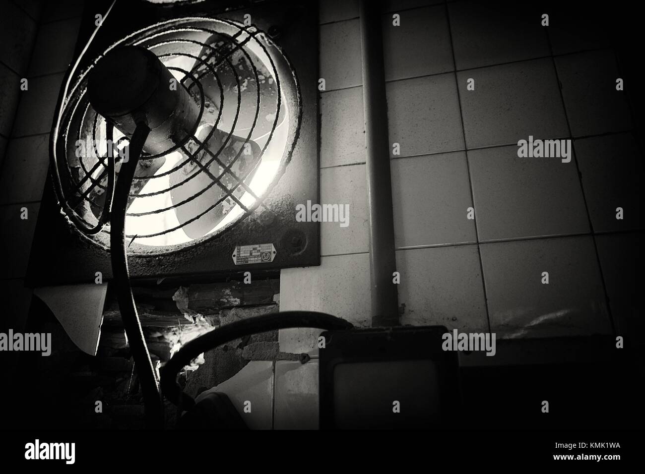 Close up of extractor fan Stock Photo
