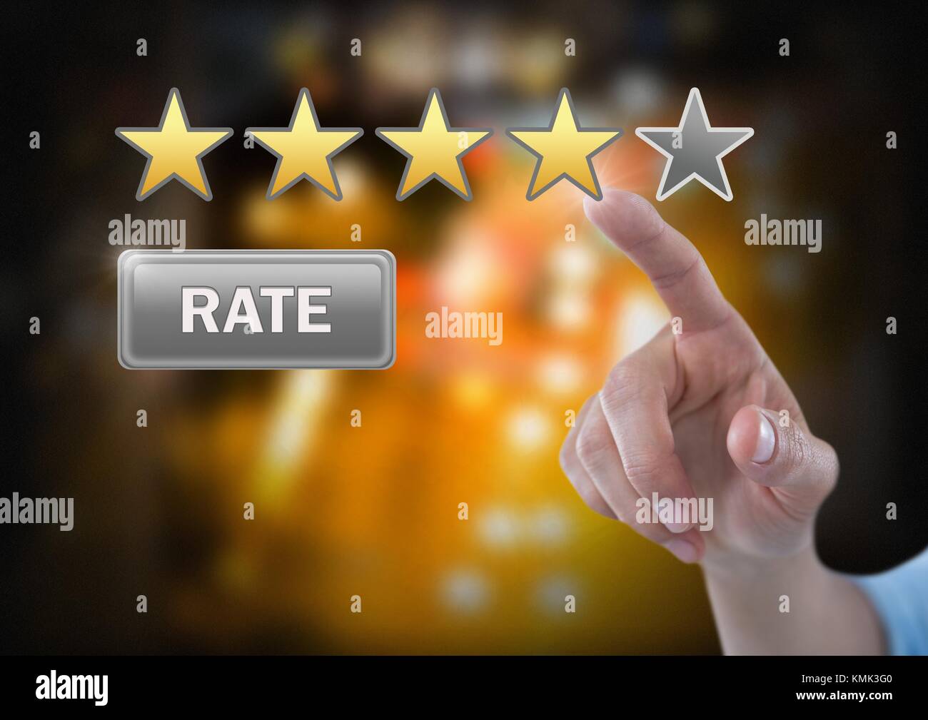 Digital composite rate button hi-res stock photography and images - Alamy