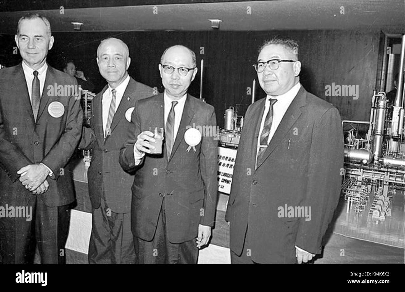 Yen Chia-kan was a prominent Taiwanese politician, serving as the President of the Republic of China from 1975 to 1978. This image, dated May 8, 1965, reflects a period in his political career and his leadership role in Taiwanese history. Stock Photo