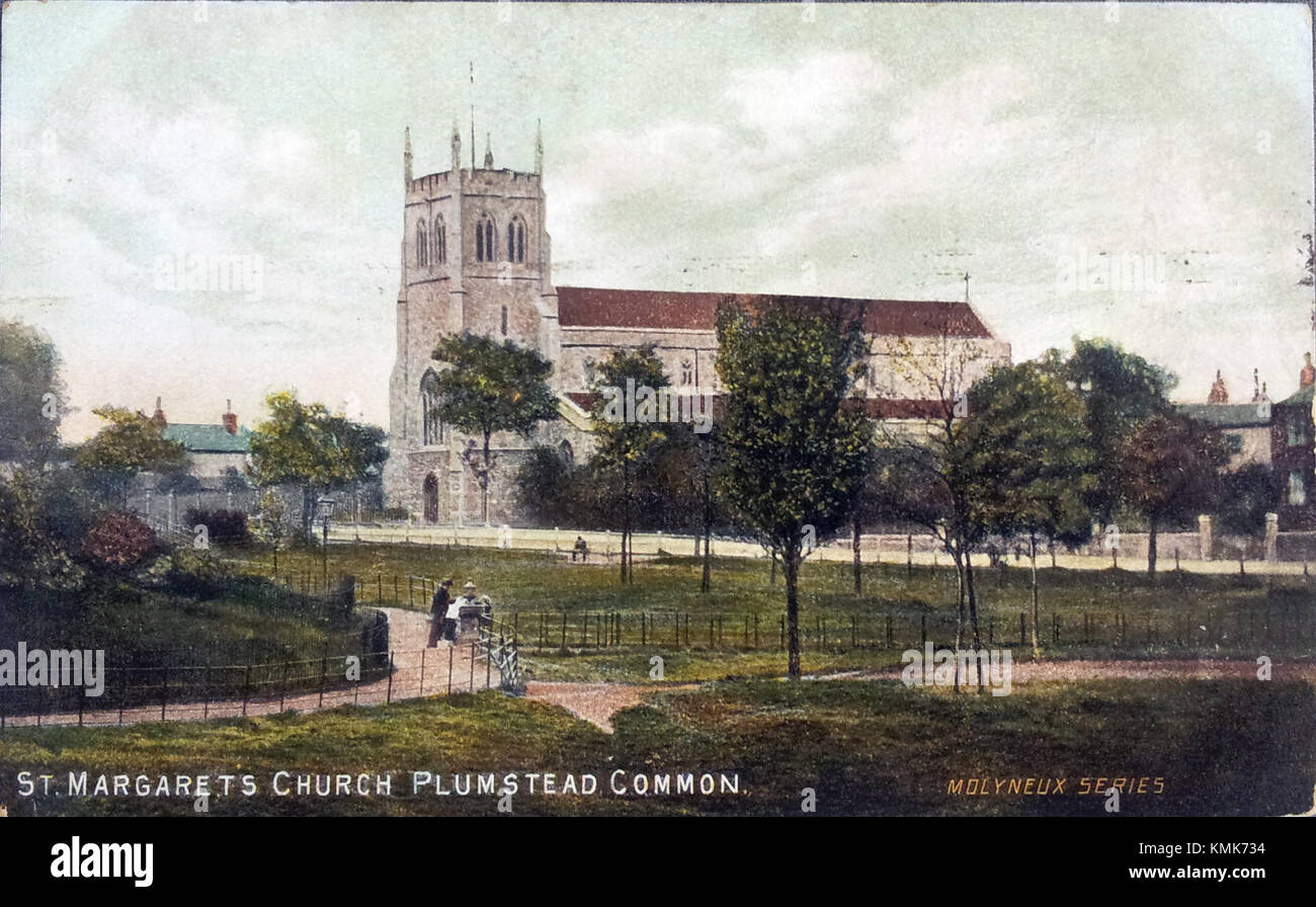 London, Plumstead, St Margaret's Church, ca 1900 (GHC) Stock Photo