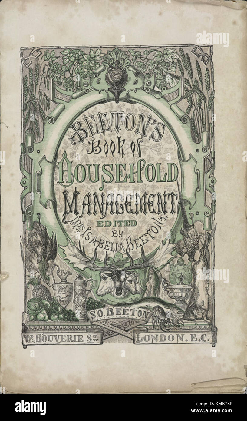 Isabella Beeton Mrs Beeton's Book of Household Management title