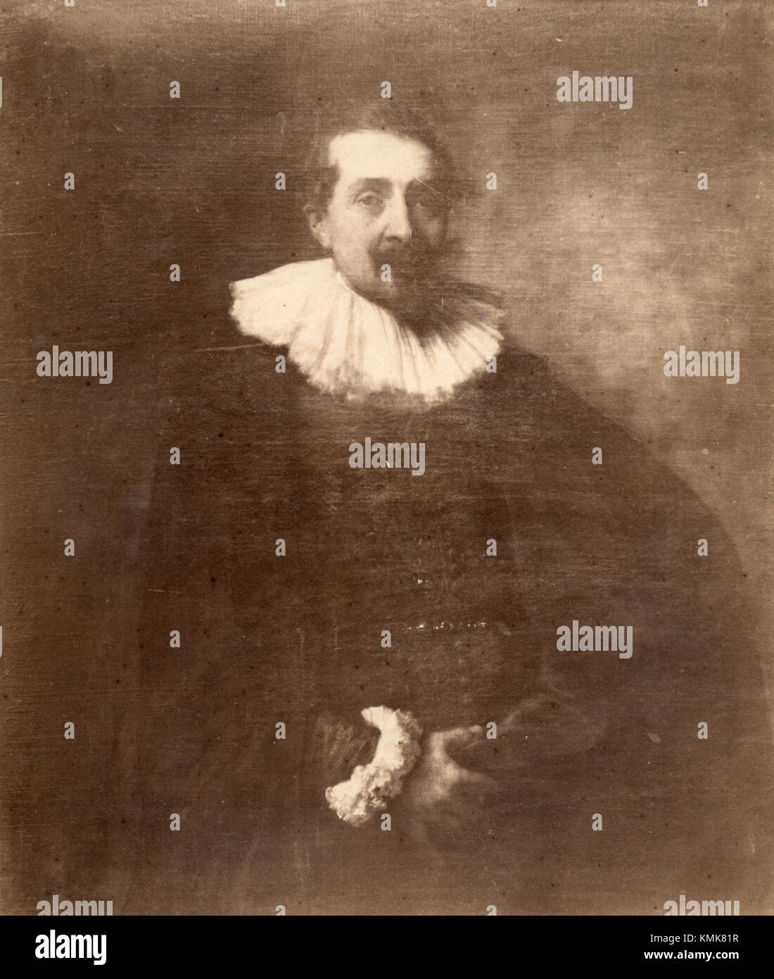 Self-portrait of painter Anthony Van Dyke, 1880s Stock Photo