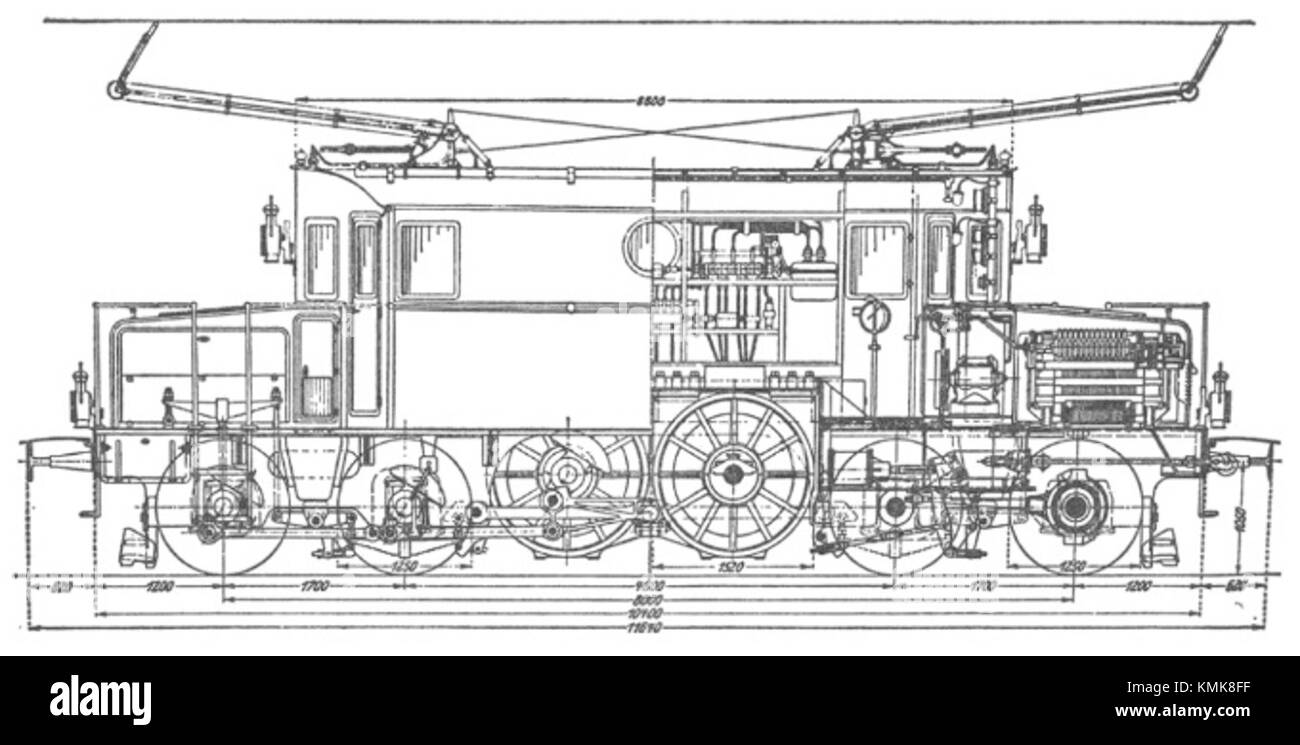 The SBB 367 Typenskizze is a blueprint or technical drawing of the ...