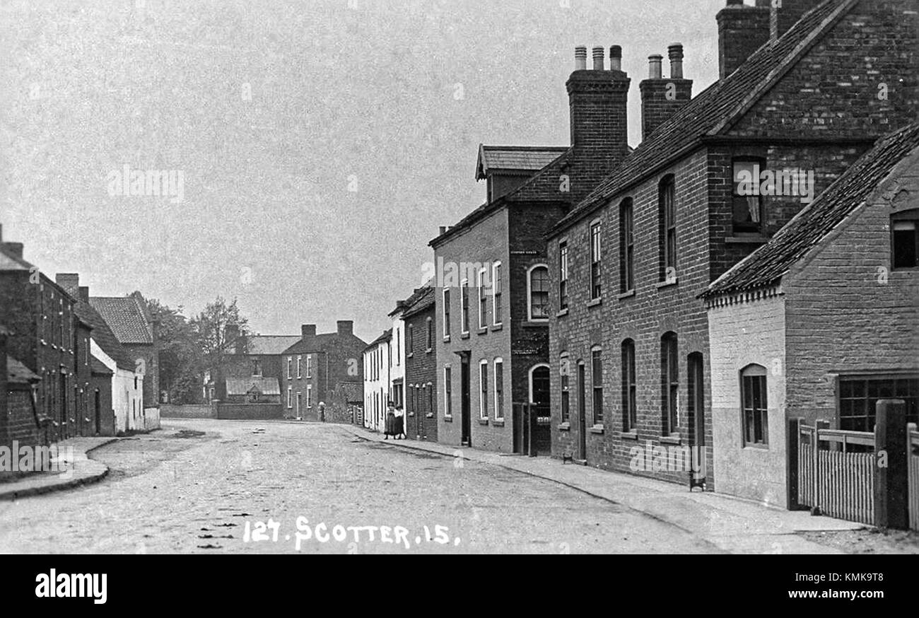 Scotter, West Lindsey, Lincolnshire, England High Street Stock Photo