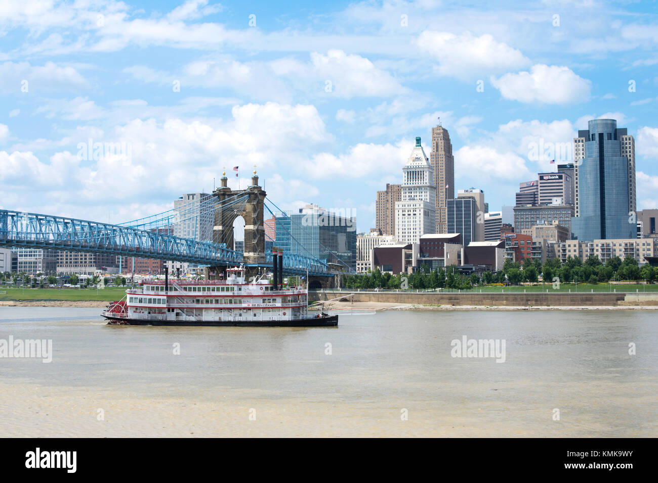 Skyline of Cincinnati, Ohio from General James Taylor park in New Port