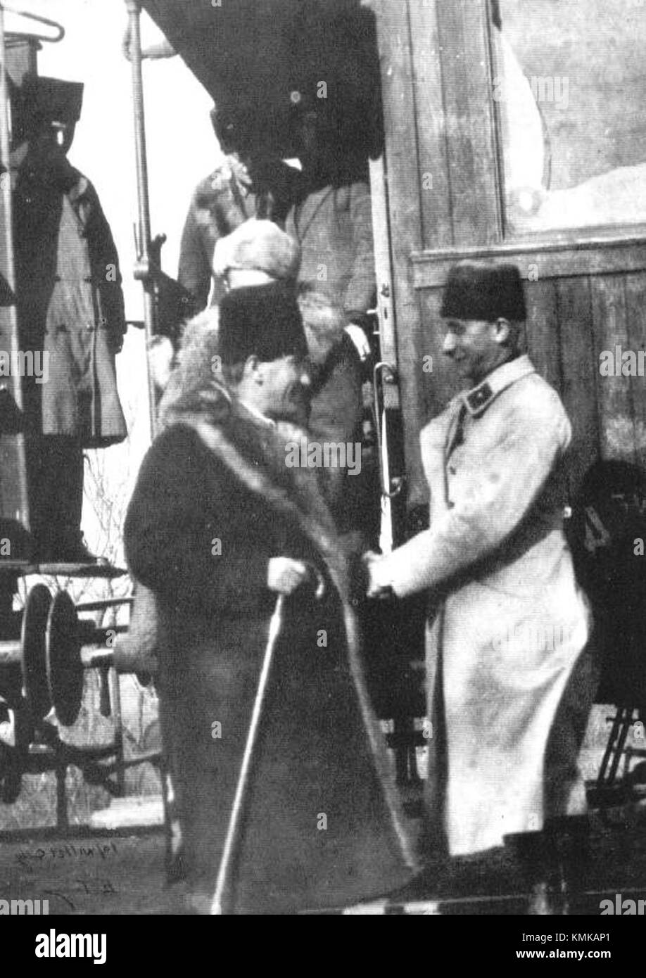 Mustafa Kemal & Ali Ihsan Stock Photo