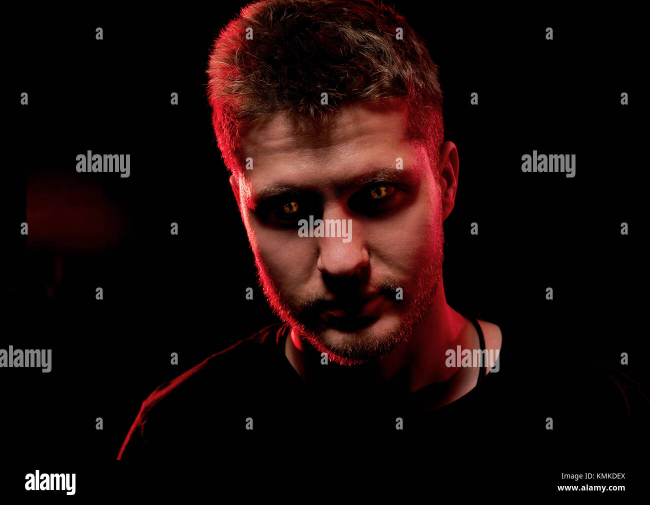 Young Man Possessed By Devil Stock Photo - Download Image Now - Horror,  Spooky, Demon - Fictional Character - iStock