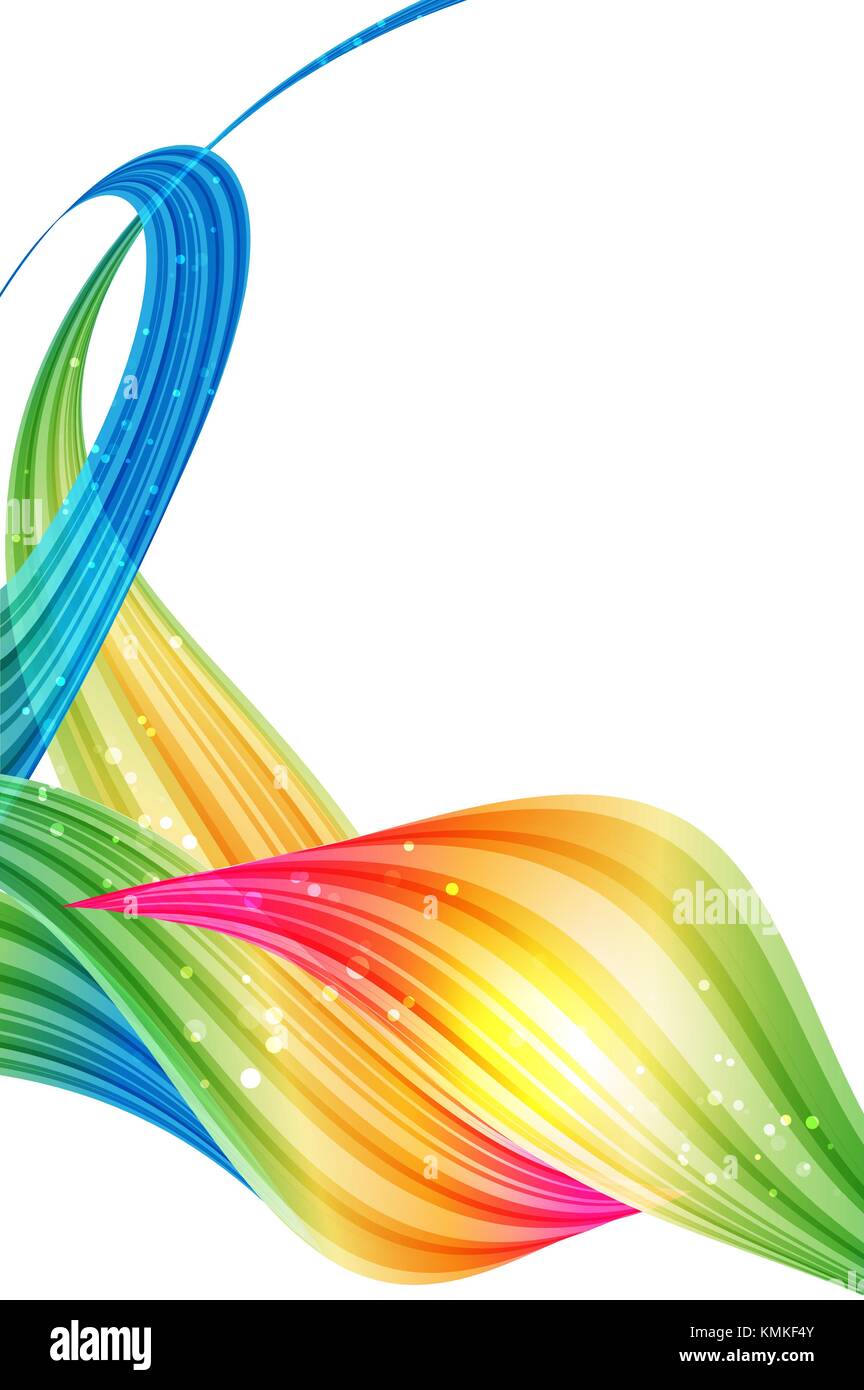 Abstract background, multicolored design, rainbow petals, bright template Stock Vector