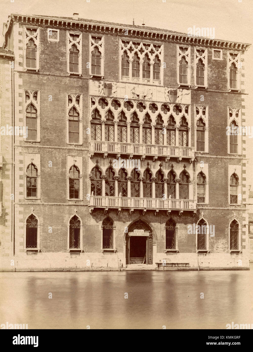 Foscari Palace, Canal Grande, Venice, Italy 1880s Stock Photo
