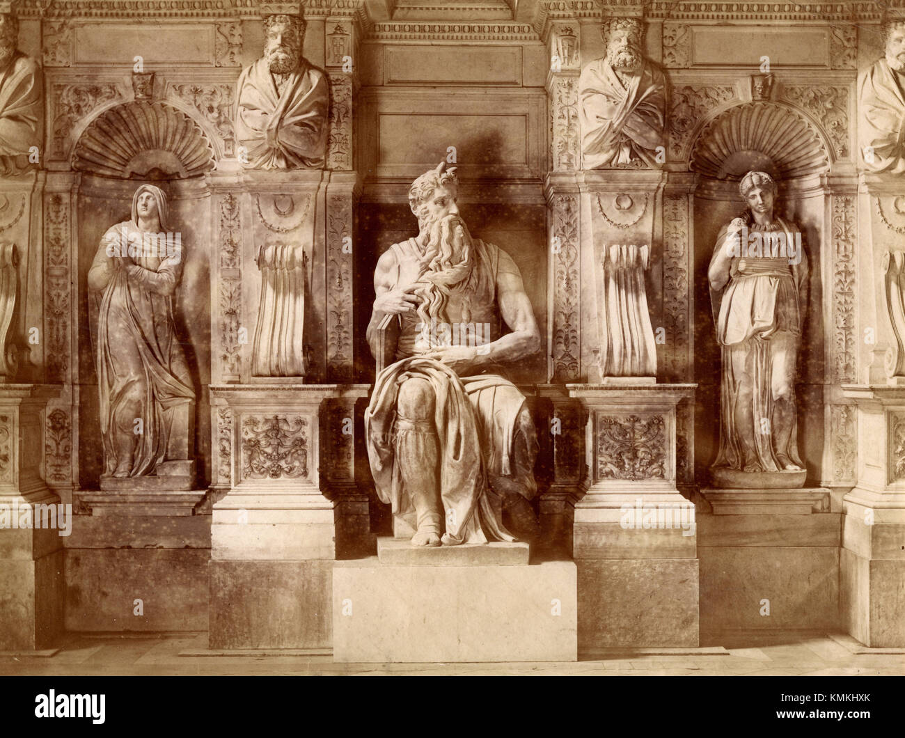 Michelangelo's Moses marble statue, St. Peter in Vincoli, Rome, Italy