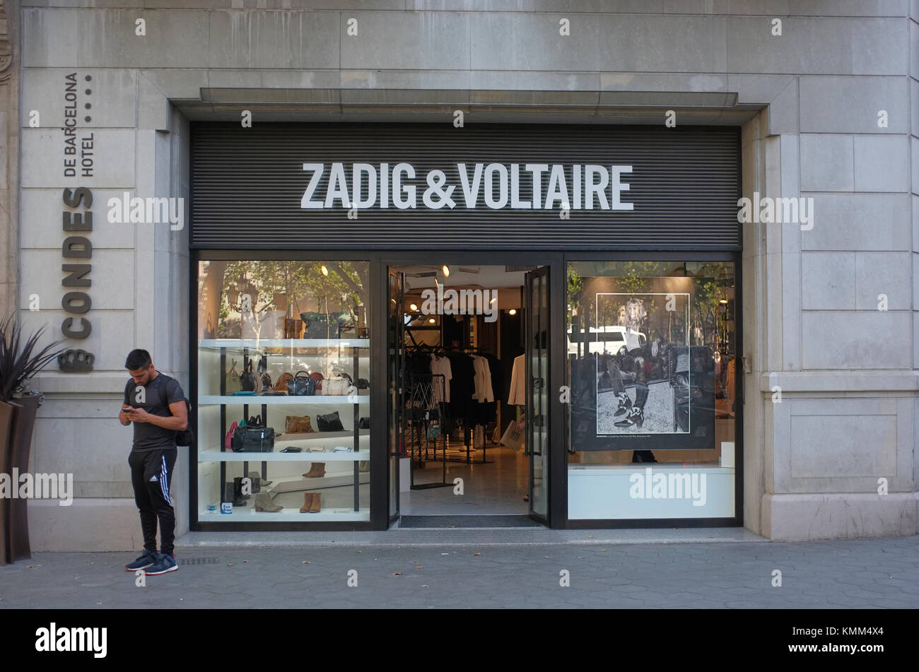 Zadig & Voltaire Store, Paseo de Gracia, Barcelona Stock Photo - Alamy