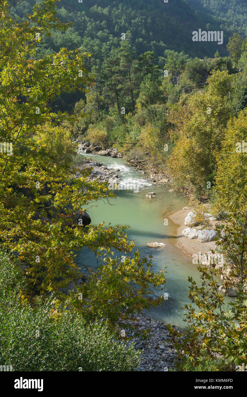 Alara river, westside of Taurus mountains, Turkey Stock Photo