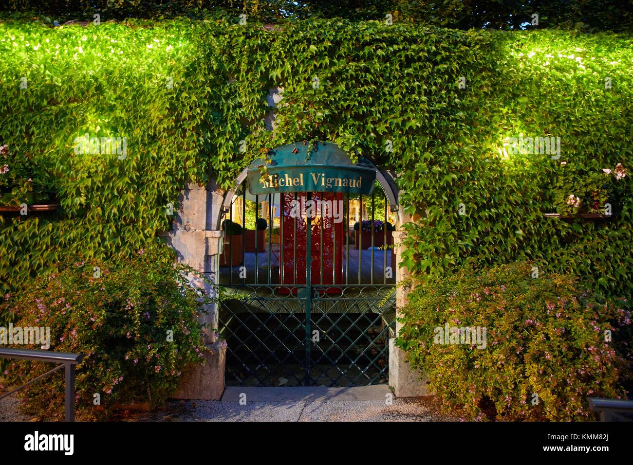Hotel Resturant, Chablis, Yonne, Bourgogne, Burgundy, France, Europe Stock Photo