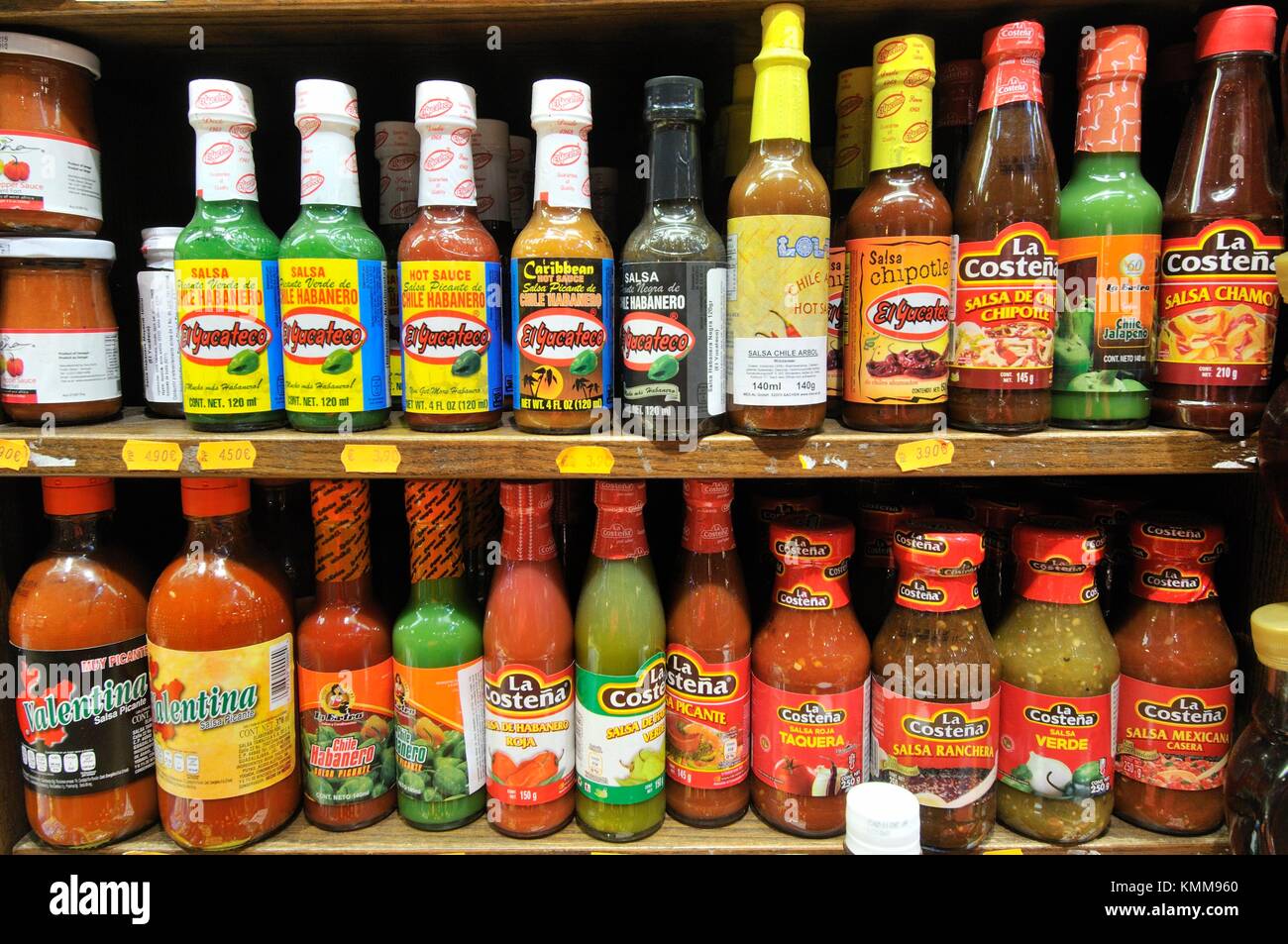 Sauces for sale at Sant Josep aka La Boqueria market, Barcelona