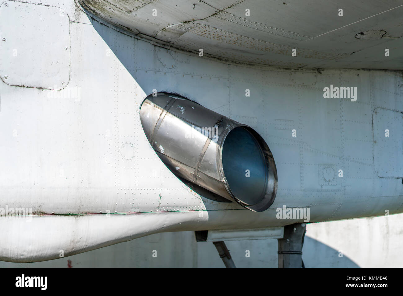 rusty airplane exhaust closeup view Stock Photo Alamy