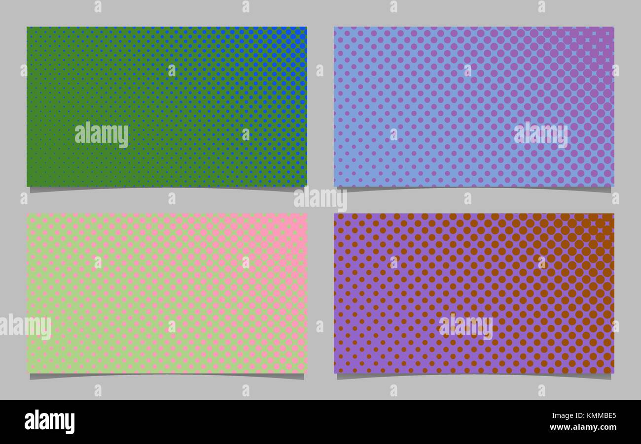 Abstract halftone dot pattern business card background template design ...