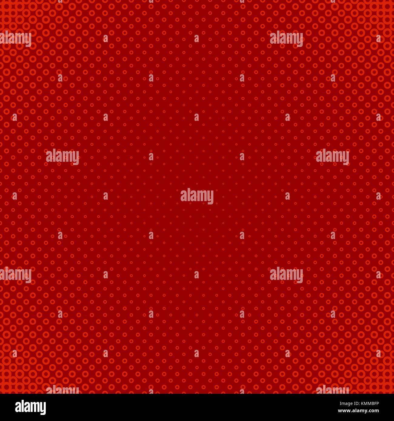 Red geometric halftone circle pattern background - vector graphic from ...