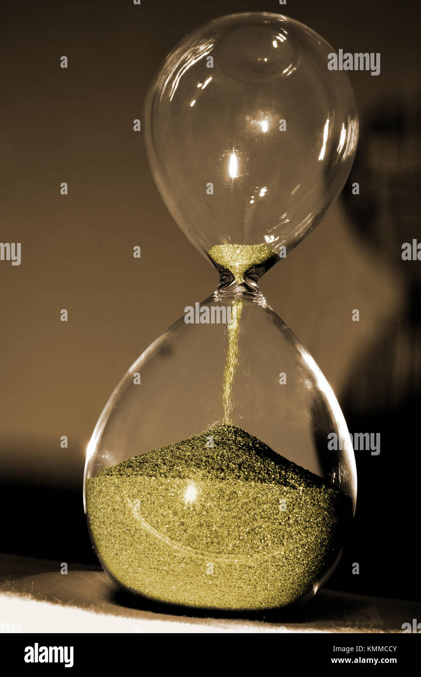 Hourglass isolated Stock Photo
