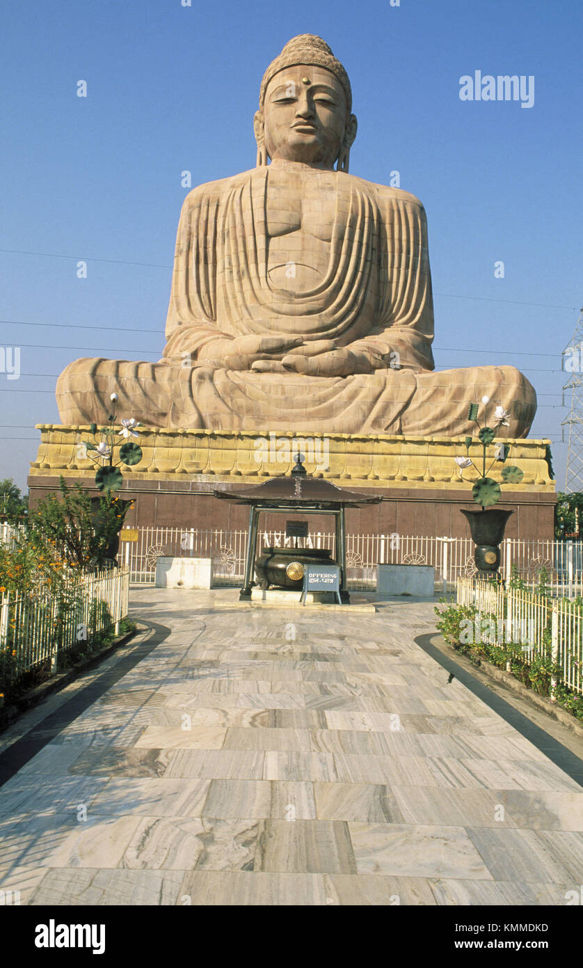 The Great Buddha statue. Bodhgaya. Bihar. India Stock Photo Alamy
