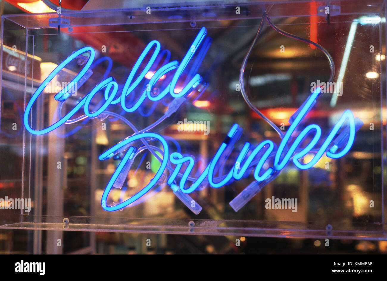 Cold drinks sign. Munich. Germany Stock Photo Alamy
