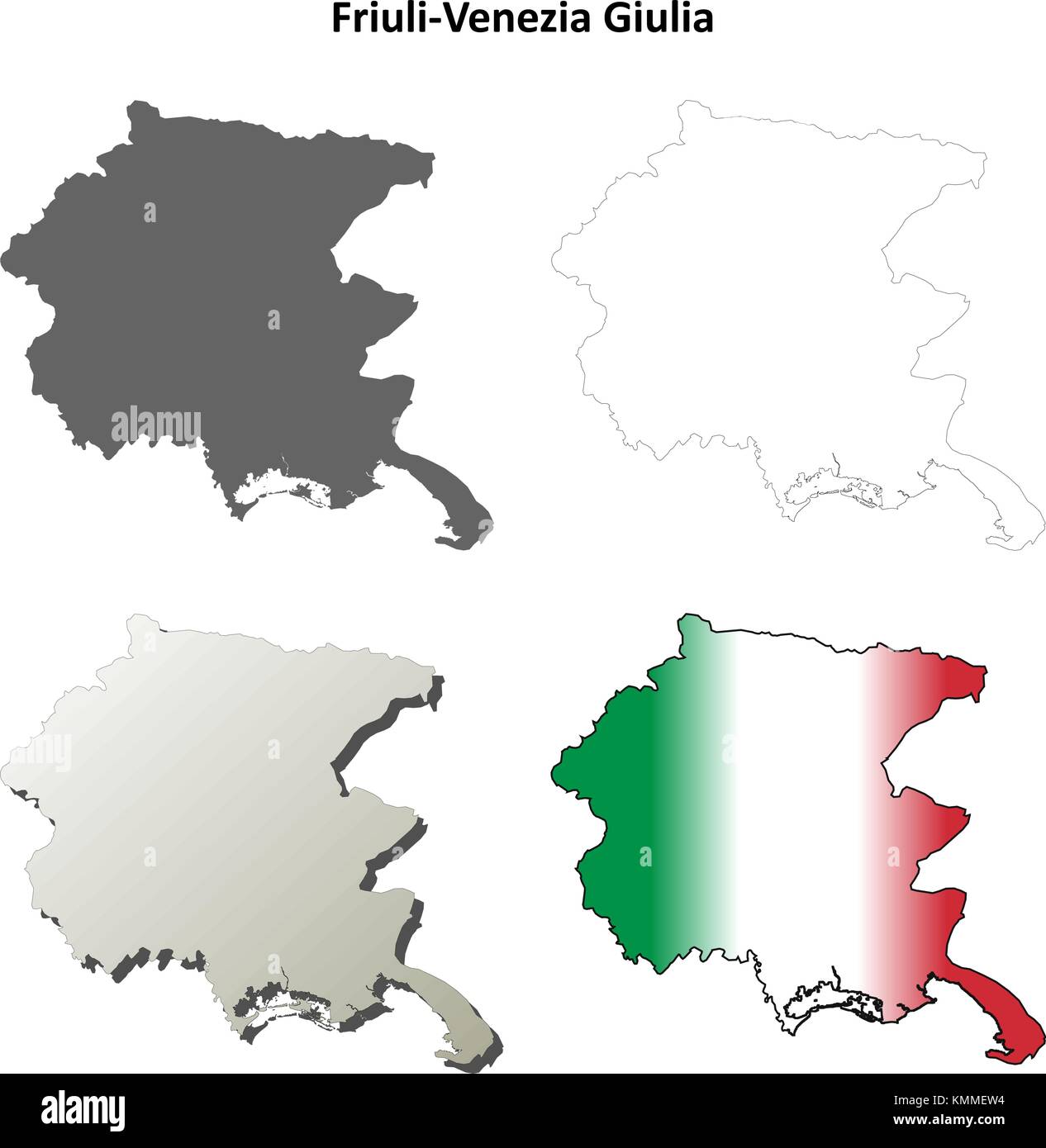 Friuli venezia giulia map hi-res stock photography and images - Alamy