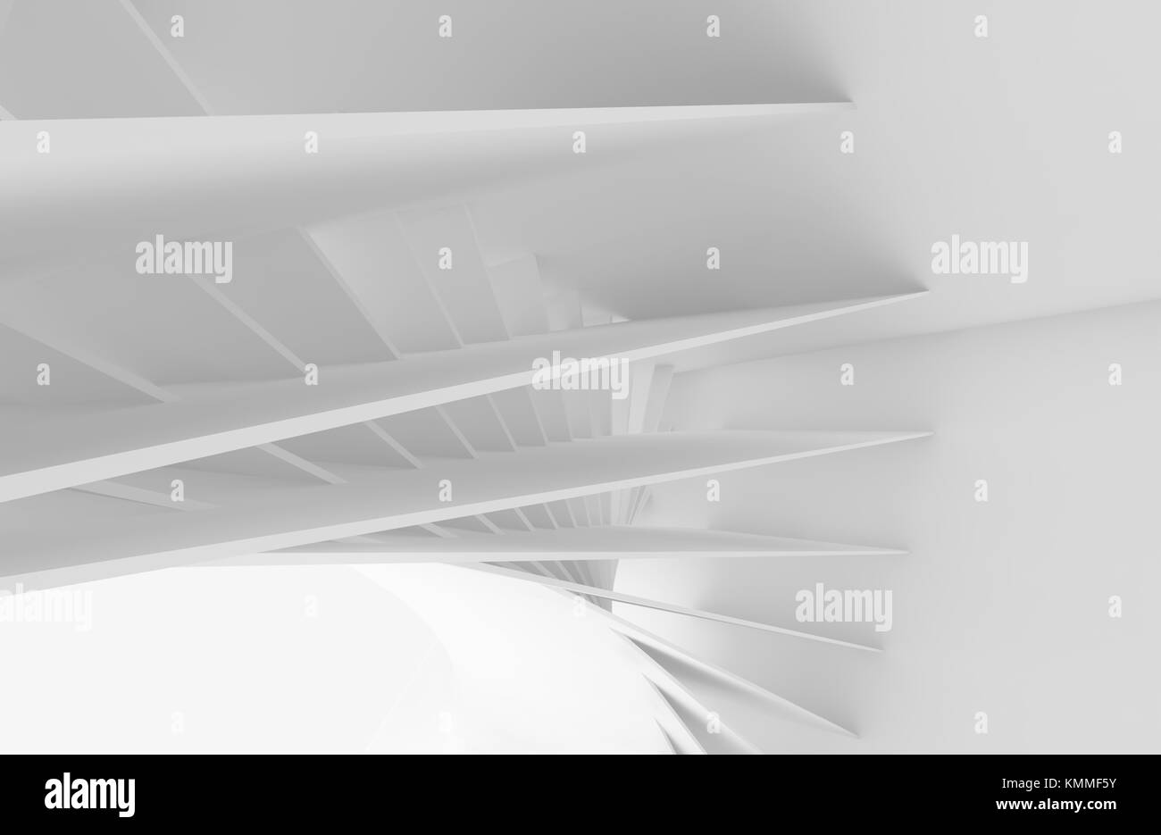 Abstract white digital background with decorative geometric ...