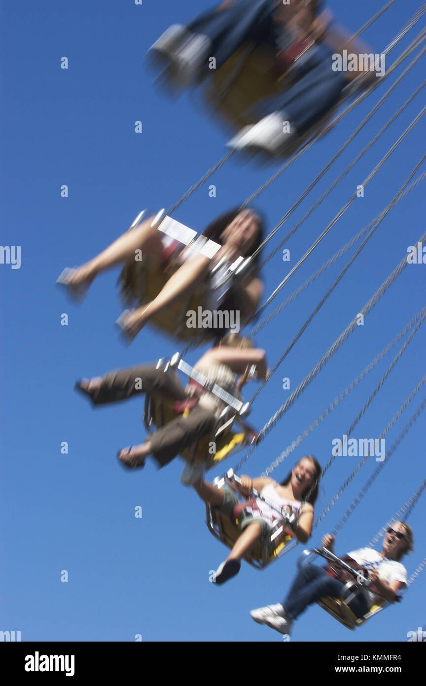 carnival swing ride Stock Photo Alamy