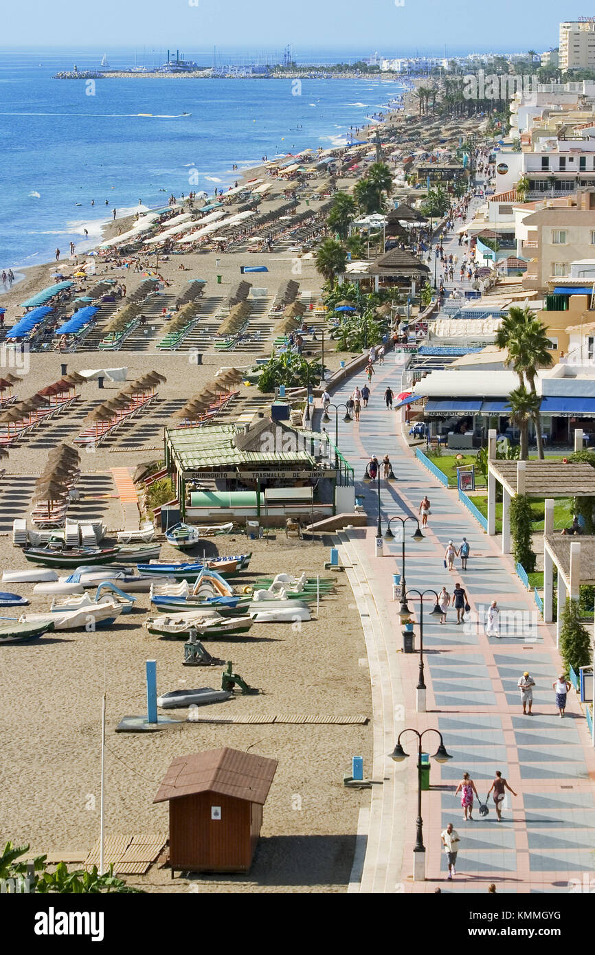 Carihuela torremolinos malaga province costa hires stock photography