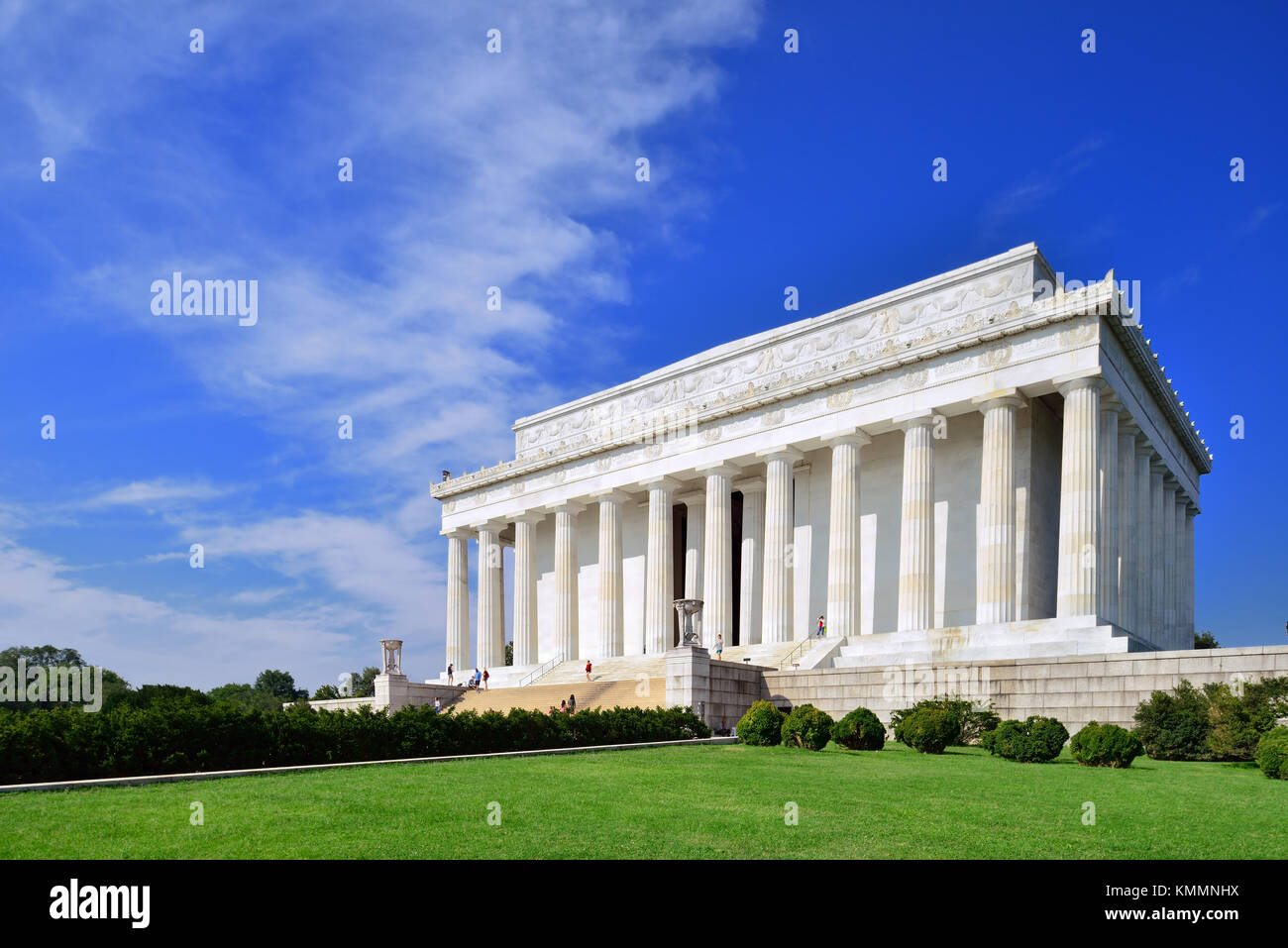 Abraham Lincoln Memorial in Washington DC, USA. Stock Photo