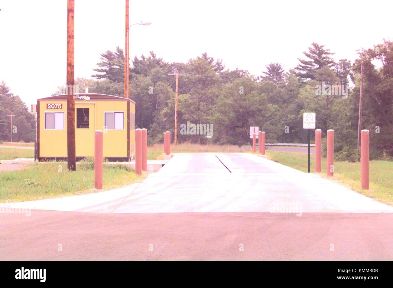 The scale house, building 2075, and scale are shown August 2000 at Fort McCoy, Wis. The scale